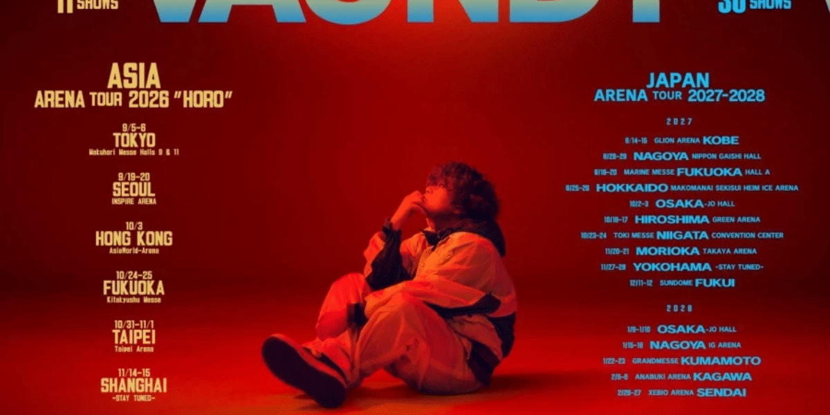 Vaundy ASIA ARENA TOUR 2026 “HORO” Japan Ticket